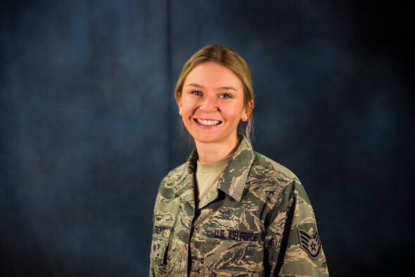 Staff Sgt. Kristi Boatright was selected as the March Flying Razorback Spotlight. Boatright is an administrative support technician for the 188th Civil Engineer Squadron and has been a member of the 188th Wing since she transferred in 2013. (U.S. Air National Guard photo by Senior Airman Cody Martin/Released)
