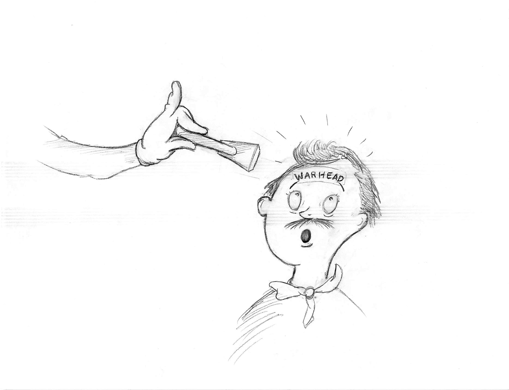 Putting warheads on foreheads, yes that's what we do.
If you mess with us, we'll put one on you.
(U.S. Air Force illustration by Airman Donald Knechtel)
