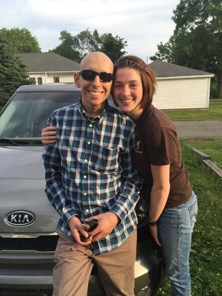 I visited with Alex before I left for boot camp. We talked about religion, boot camp, and him possibly coming down to my graduation. (Courtesy photo)