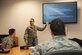 Staff Sgt. Sean Liebman, 779th Medical Operations Squadron intensive care unit technician and class instructor, teaches Security Forces Airmen during a Combat Life Saver class, at Joint Base Andrews, Md., Feb. 26, 2016. More than 15 Security Forces Airmen took part in an all-day training class that provides them the tools to render care in the field under fire or in combat. (U.S. Air Force Senior Airman Dylan Nuckolls/Released)