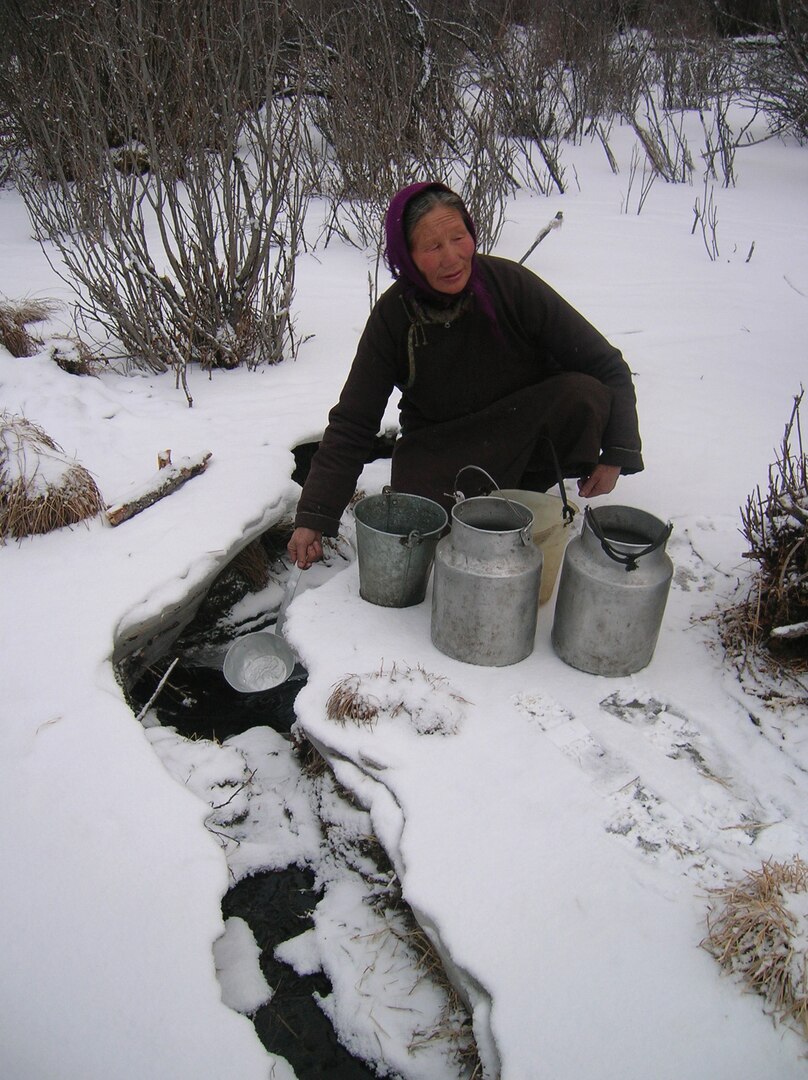 Narantsetseg Baasan, a single woman living and making her way alone with her son by northern border of Mongolia (near Siberia) in Erdenebulgan soum, Huvsgul province.