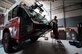 Senior Airman Nicole Franklin, a 424th Air Base Squadron special vehicle mechanic, inspects the no-foam system on a Striker 1500 firetruck at Chièvres Air Base, Belgium, Feb. 26, 2016. Airmen with the 424th ABS provide airfield operations support for the Supreme Allied Commander Europe and Supreme Headquarters Allied Powers Europe, NATO transient aircraft and distinguished visitors. (U.S. Air Force photo/Staff Sgt. Sara Keller)