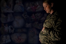 As of Feb. 5, maternity leave for active duty uniformed members has been extended from six weeks to 12. Initiatives pertaining to child care are underway, hoping to improve access and usability to service members. (U.S. Air Force photo by Senior Airman Ariel D. Partlow) (U.S. Air Force graphic by Senior Airman Ariel D. Partlow)