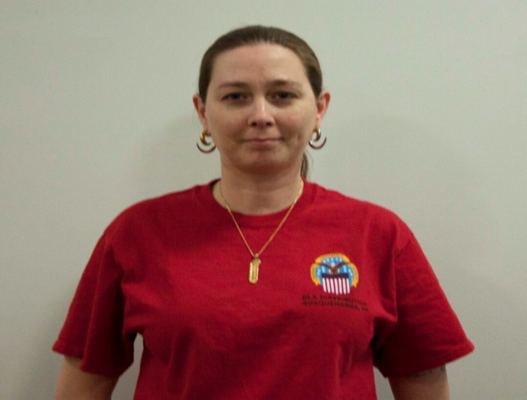 Eileen Austin, distribution facility specialist, for EDC Division at DLA Distribution Susquehanna, Pa. 