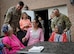 Lt. Gen. Brad Heithold, commander of Air Force Special Operations Command, and Chief Master Sgt. Matt Caruso, command chief of AFSOC, speak with residents at the Hawthorn House during a visit to the Air Force Enlisted Village in Shalimar, Fla., March. 1, 2016. The AFEV is a nonprofit organization whose core mission is to provide a safe, secure home for surviving spouses of retired enlisted U.S. Airmen and is one of four charities included in the Air Force Assistance Fund campaign.  The AFSOC AFAF campaign will run from March 21 - April 29. (U.S. Air Force photo by Senior Airman Meagan Schutter)