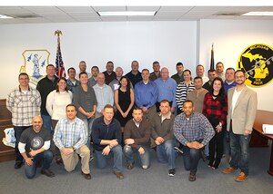 Airmen from Selfridge Air National Guard Base’s 191st Maintenance Squadron and 191st Aircraft Maintenance Squadron pose for a group photo during a class session at the Michigan base, March 3, 2016. The class was facilitated by instructors from Travis Air Force Base in California. (U.S. Air National Guard photo by Tech. Sgt. Dan Heaton)