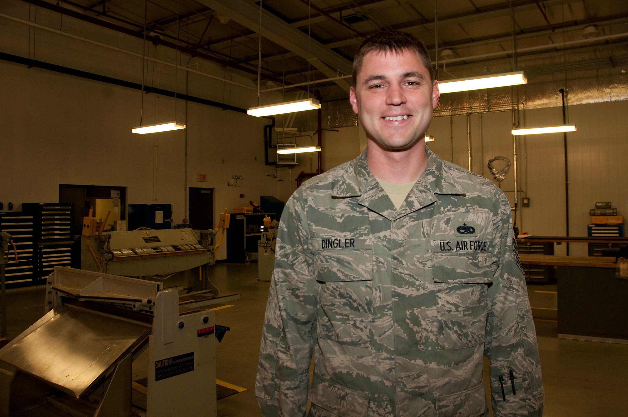 Naval Station Rota, Spain, recently spotlights Tech. Sgt. Joshua Dingler, 725th Air Mobility Squadron aircraft structural maintainer, from Lancaster, South Carolina. The 725th Air Mobility Squadron and Dingler are part of the 521st Air Mobility Operations Wing out of Ramstein Air Base, Germany.(Courtesy Photo)
