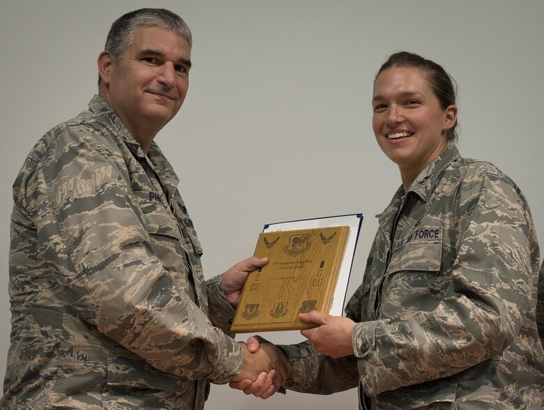 Capt. Susan Frank, 919th Special Operations Mission Support Group, won CGO of the First Quarter. (U.S. Air Force photo/Tech. Sgt. Sam King)