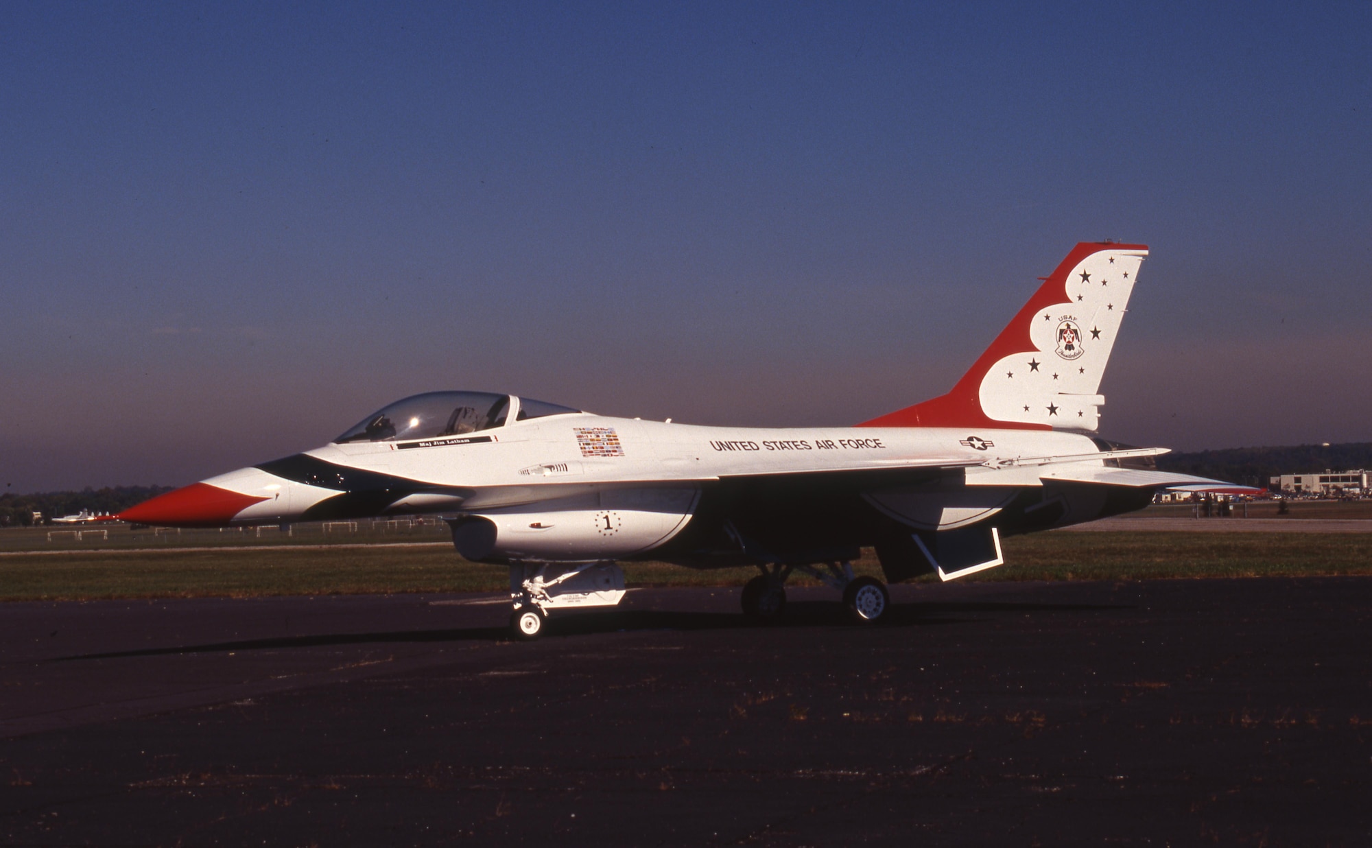 DAYTON, Ohio -- General Dynamics F-16A Fighting Falcon at the National Museum of the United States Air Force. (U.S. Air Force photo)