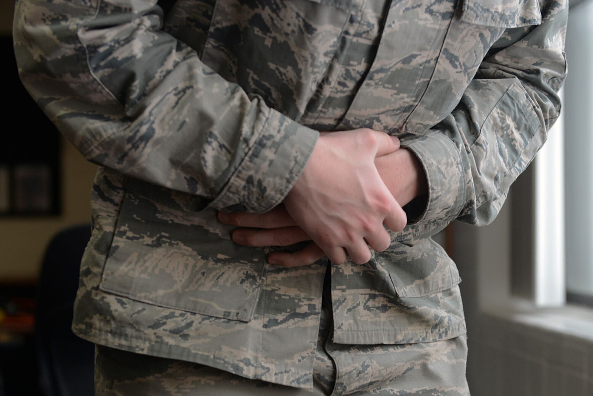 Abdominal pains, blood in the stool, change in size of the stool and unexplained weight loss are some of the common symptoms associated with colon cancer. March is Colon Cancer Awareness Month. (U.S. Air Force photo by Airman 1st Class Javier Alvarez)