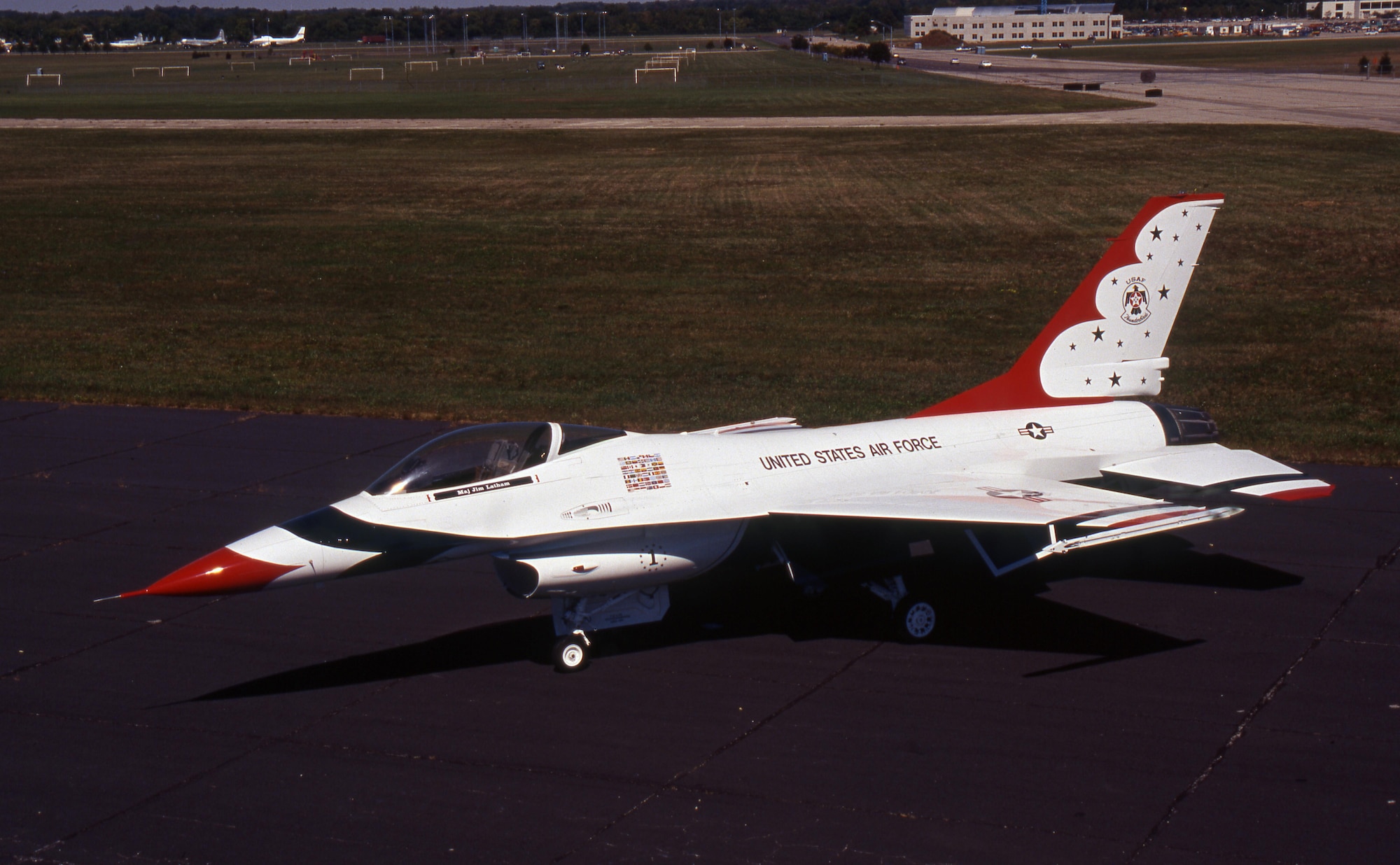 DAYTON, Ohio -- General Dynamics F-16A Fighting Falcon at the National Museum of the United States Air Force. (U.S. Air Force photo)