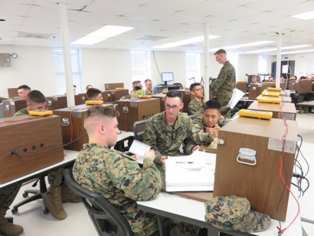 Marines attached to Basic Engineer Equipment Electrical Systems Technician course 3-16 (BEEEST 3-16) receive a lesson on solid state devices. This class prepares them for troubleshooting and working on the simulation screens on generator sets.

  
