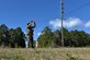An Army Ranger from the 75th Ranger Regiment, 3rd Ranger Battalion, signals an aircraft to his team’s position at Hurlburt Field, Fla., Feb. 11, 2016. During this exercise, Rangers radioed coordinates to F-35A Lightning II pilots to simulate close air support. (U.S. Air Force photo/Senior Airman Andrea Posey)