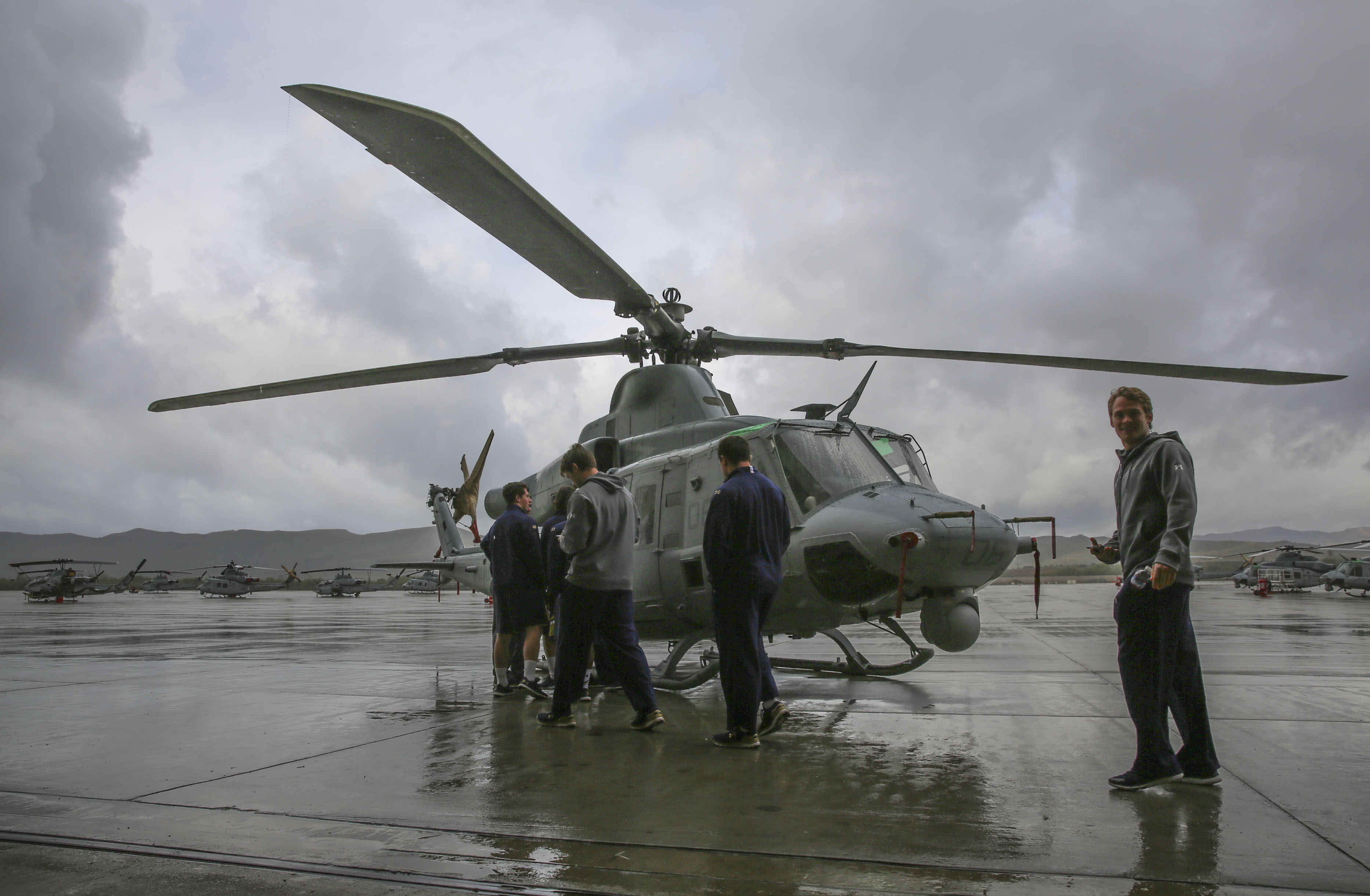Notre Dame Lacrosse visits Camp Pendleton