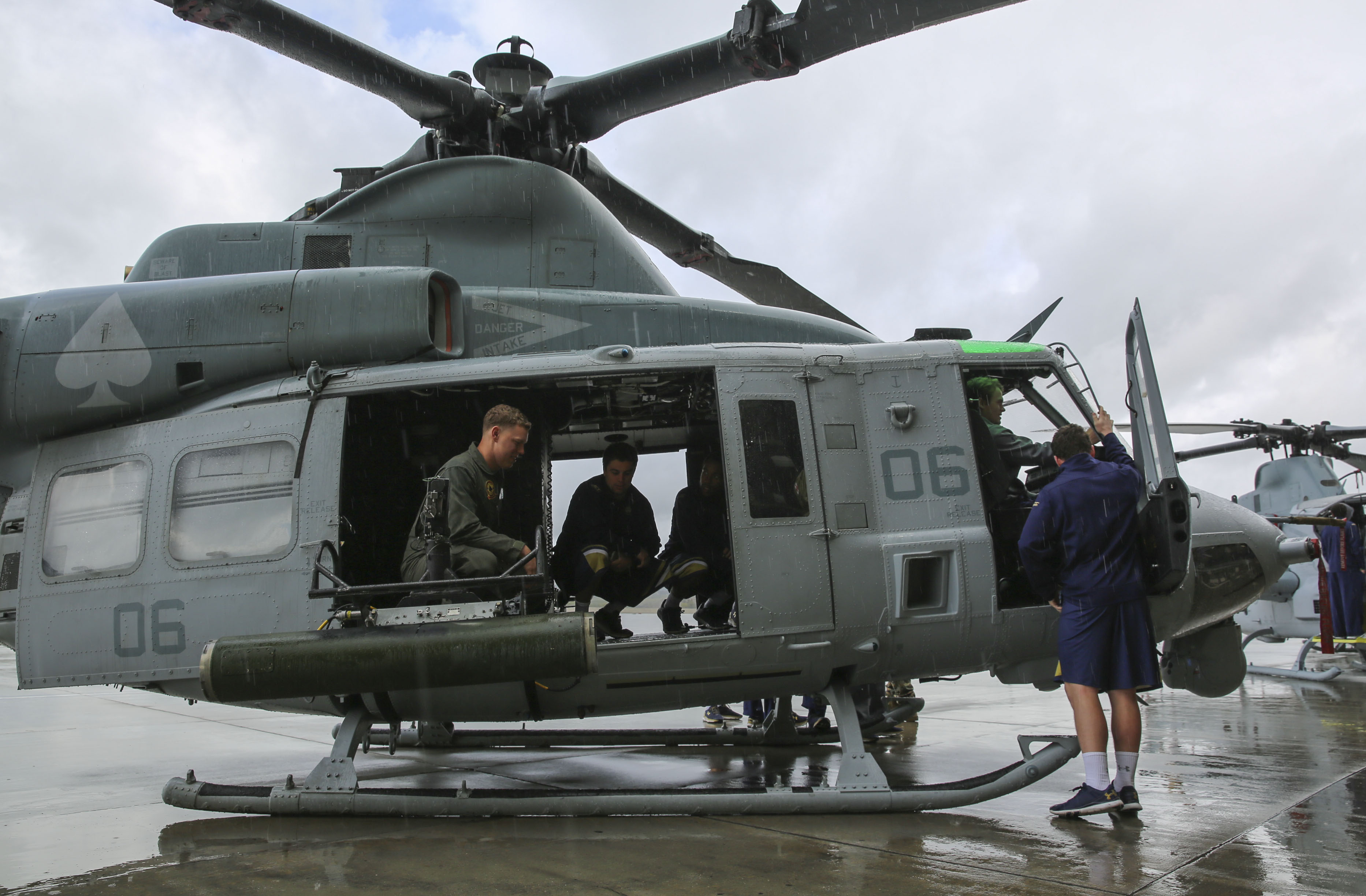 Notre Dame Lacrosse visits Camp Pendleton