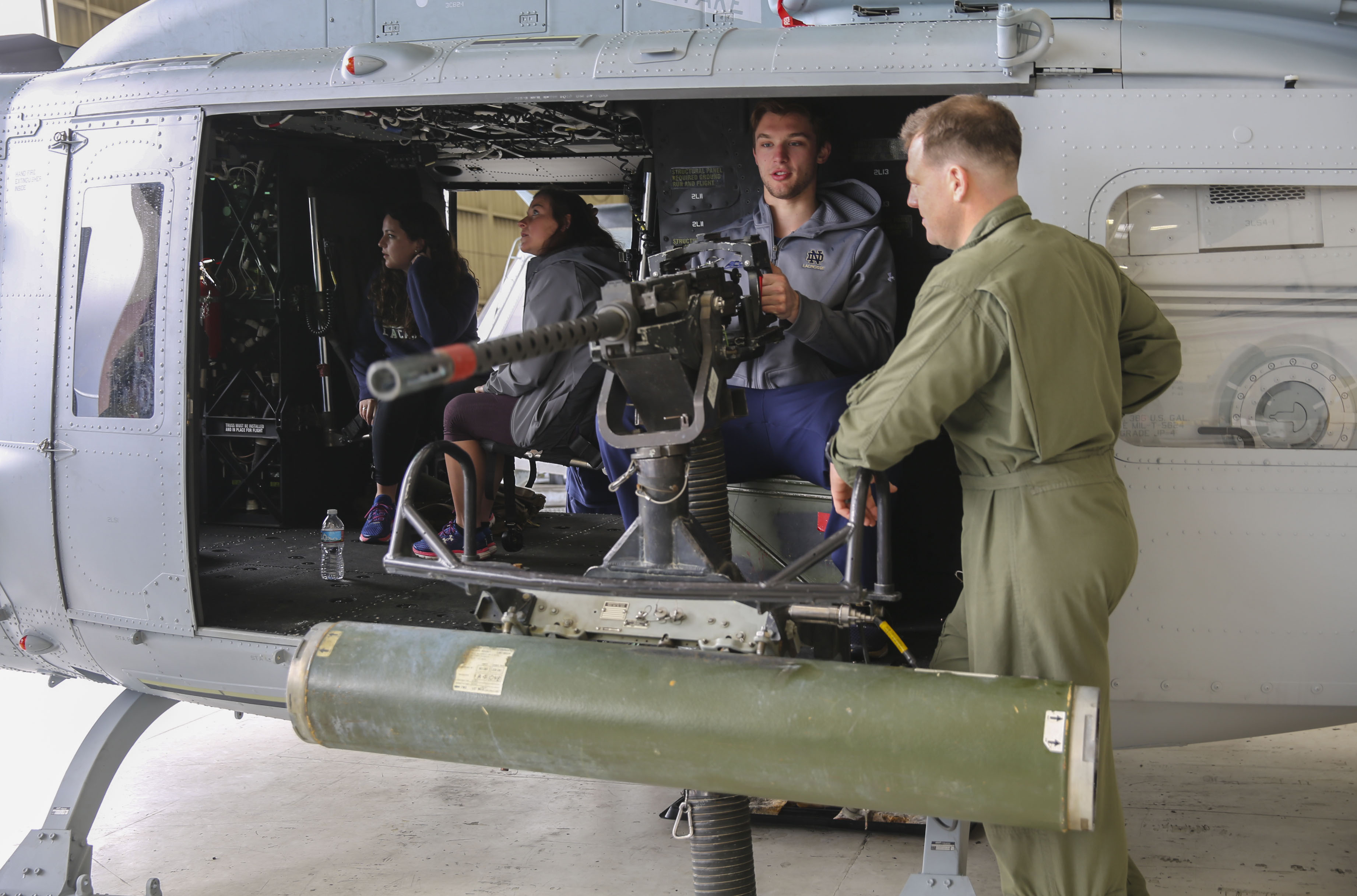 Notre Dame Lacrosse visits Camp Pendleton