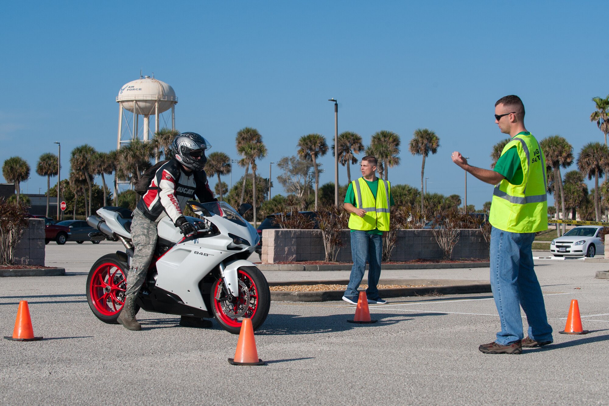 Motorcycle riders from Patrick Air Force Base, Fla., participated, March 4, in the first Motorcycle Mentorship Ride of 2016. After a safety brief, riders departed Patrick AFB en route to Daytona Beach to explore Bike Week and as a method of motorcycle training. The 45th Space Wing plans to host motorcycle mentorship rides throughout 2016 to exercise motorcycle riding skills at all levels. The rides provide an opportunity for experienced riders to mentor newer riders and foster camaraderie among all participants. For more information about upcoming rides and the Motorcycle Mentorship Program, contact the 45th Space Wing Safety Office at (321) 494-7233. (U.S. Air Force photo/Benjamin Thacker) (Released)