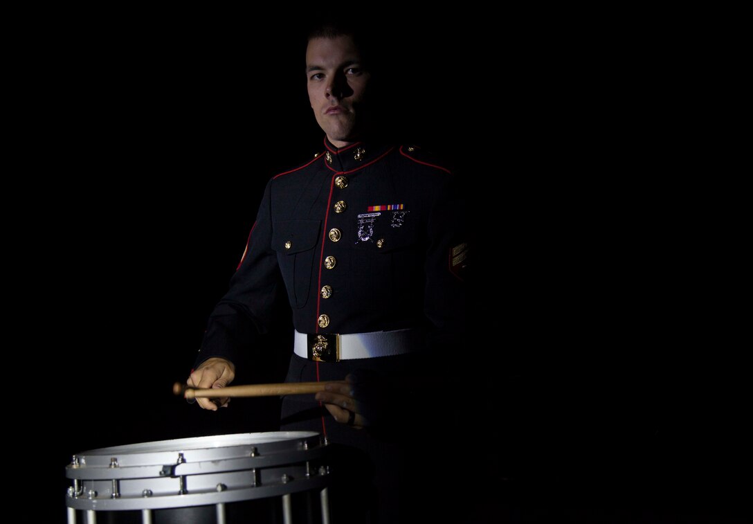 Cpl. Nathaniel Hawkins, a percussionist with Marine Corps Band San Diego aboard Marine Corps Recruit Depot San Diego, Calif., has a degree in percussion performance from the University of Northern Iowa and has been living his dream as a Marine and a professional musician for the last two years. The Musician Enlistment Option Program is an opportunity for talented musicians to become first and foremost a United States Marine as well as a member of one of the Marine Corps’ 10 world-renowned bands. 