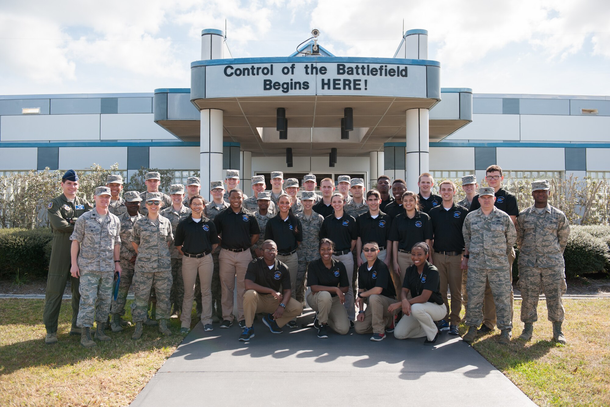 Members of the University of Memphis Air Force ROTC Detachment 785 visited Patrick Air Force Base and Cape Canaveral Air Force Station, Fla., and received a firsthand look at the 45th Space Wing’s mission and day-to-day operations, March 7, 2016. The cadets’ visit exposed them to a real-world Air Force environment and provided them the opportunity to see how base components work together to meet the mission. (U.S. Air Force photo/Benjamin Thacker) (Released)  