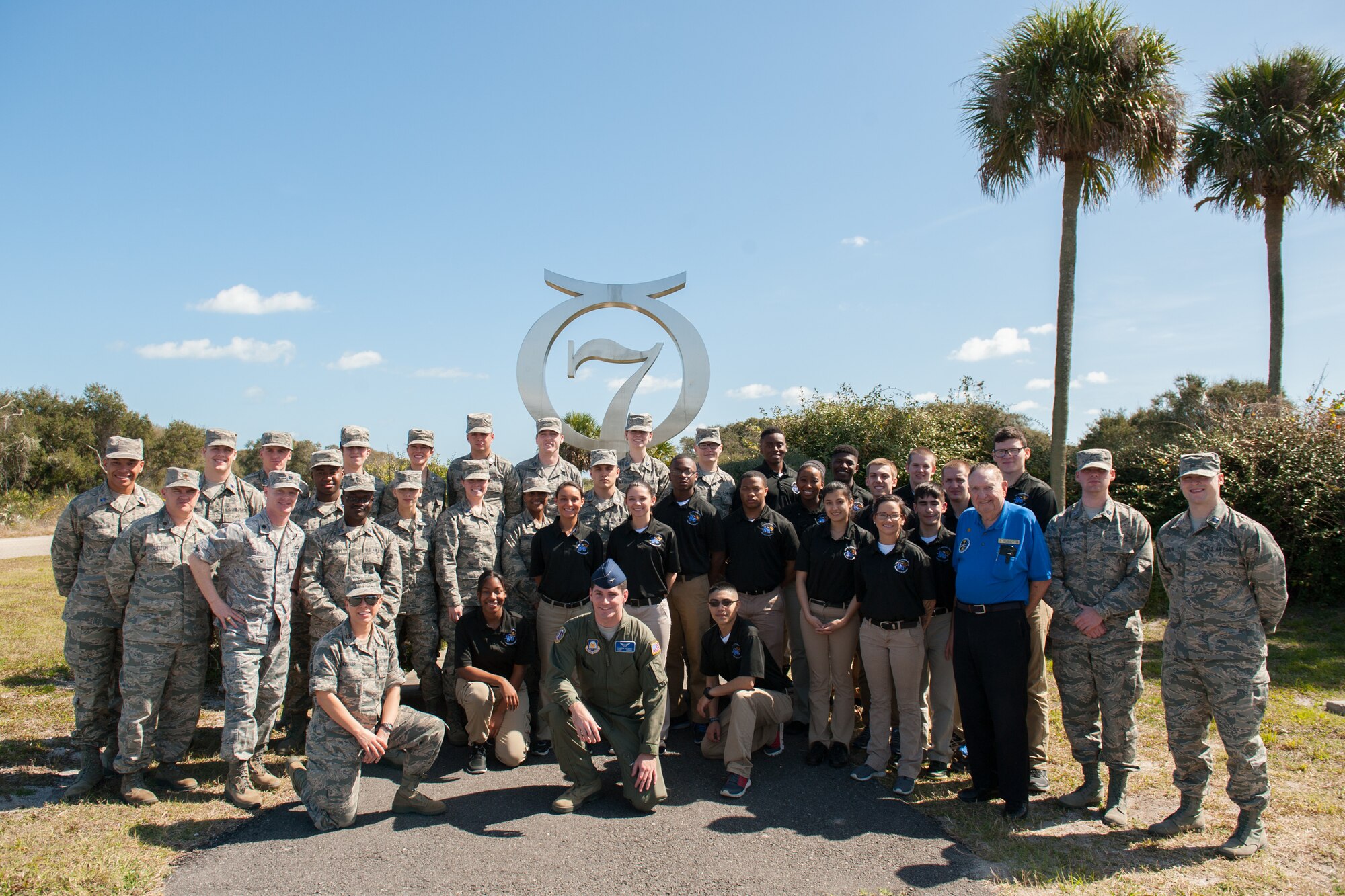 Members of the University of Memphis Air Force ROTC Detachment 785 visited Patrick Air Force Base and Cape Canaveral Air Force Station, Fla., and received a firsthand look at the 45th Space Wing’s mission and day-to-day operations, March 7, 2016. The cadets’ visit exposed them to a real-world Air Force environment and provided them the opportunity to see how base components work together to meet the mission. (U.S. Air Force photo/Benjamin Thacker) (Released)  