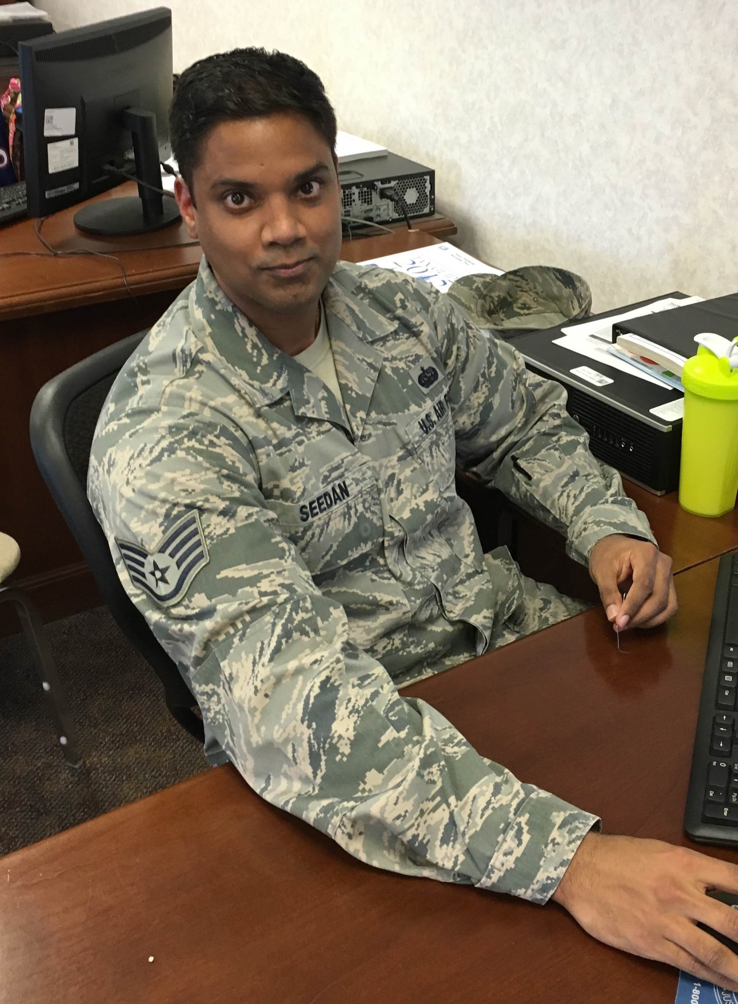 SSgt Rishi Seedan has been named the Sheppard AFB Tax Center Volunteer of the Week for the week of February 29-March 4, 2016. 