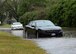 Several roads were closed due to flash flooding at Barksdale Air Force Base, La., March 9, 2016. (U.S. Air Force photo/Airman 1st Class Curt Beach)