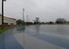 The SrA Bryan Bell Fitness Center track and field are hit with heavy rain amid flash flood conditions at Barksdale Air Force Base, La., March 9, 2016. (U.S. Air Force photo/Airman 1st Class Curt Beach)