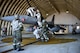 Firefighters from 51st Civil Engineer Squadron pull a mock unconscious pilot from the F-16 Fighting Falcon during readiness exercise Beverly Midnight 16-01, March 9, 2016, at Osan Air Base, Republic of Korea. First responders worked together to pull the mock pilot from F-16 to test their tactics and techniques during this exercise. Beverly Midnight 16-01 is an exercise to assess Team Osan’s capabilities to defend, sustain and execute combat operations in a chemical environment. (U.S. Air Force photo by Staff. Sgt. Jonathan Steffen/Released)