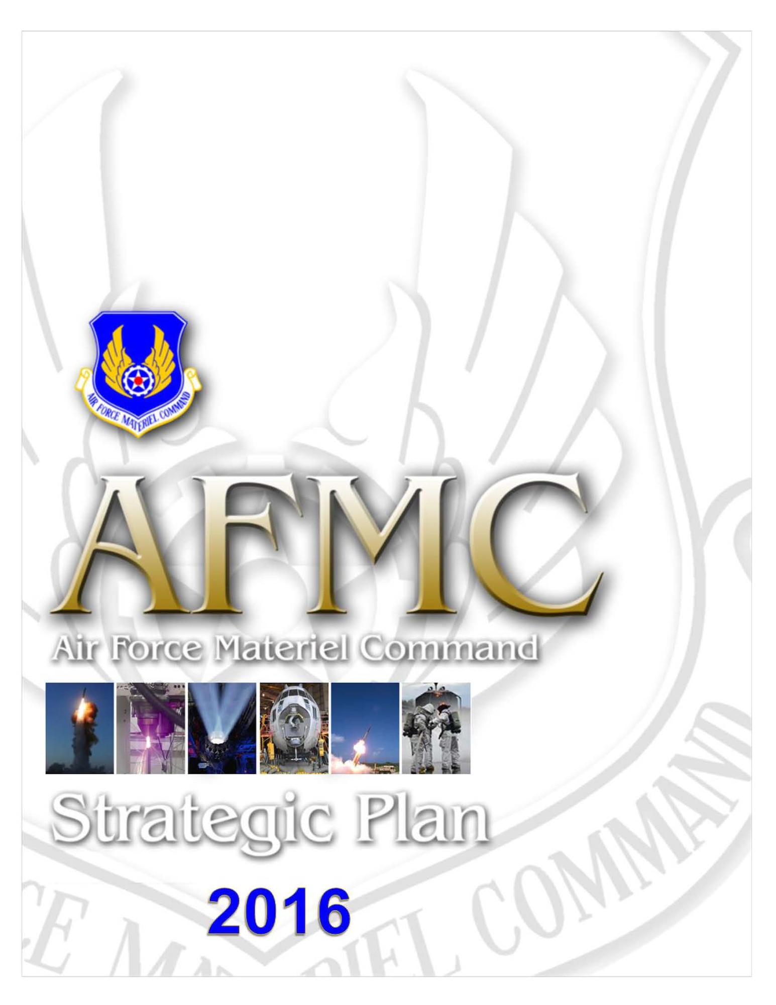 AFMC Strategic Plan 2016 cover
