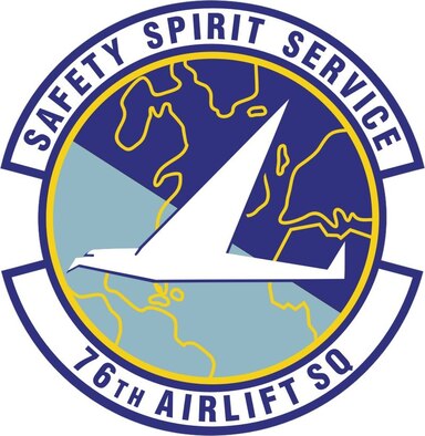 The 76th Airlift Squadron provides safe, world-class priority airlift for civilian and military leaders and ensures a continuous aeromedical evacuation capability. (courtesy graphic)