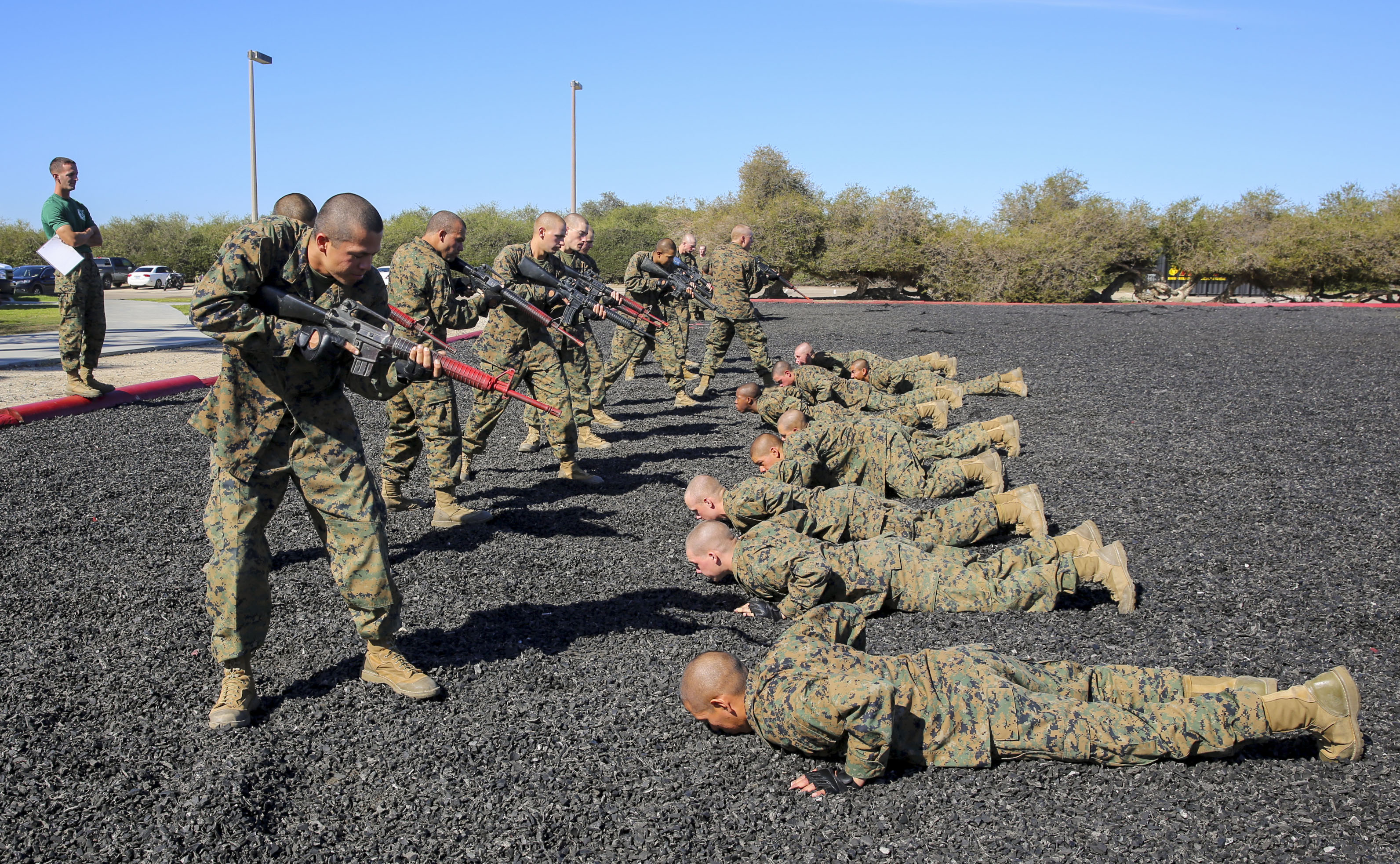 Delta Company recruits tackle the MCMAP test > Marine Corps Recruit ...