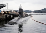 160311-N-ED185-005
FLEET ACTIVITIES YOKOSUKA, Japan -- The Virginia-class attack submarine USS Mississippi (SSN 782) is moored at Fleet Activities Yokosuka. Mississippi is visiting Yokosuka for a port visit. U.S. Navy port visits represent an important opportunity to promote stability and security in the Indo-Asia-Pacific region, demonstrate commitment to regional partners and foster relationships. (U.S. Navy photo by Mass Communication Specialist 2nd Class Brian G. Reynolds/Released)
