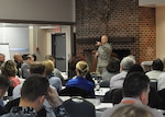 Defense Logistics Agency Aviation Commander Air Force Brig. Gen. Allan Day hosts the Senior Leader Conference on Defense Supply Center Richmond, Virginia, March 1-3, 2016. The conference theme was “Building a Culture of Innovation and Resiliency,” with a focus on effective leadership strategies, integrity, innovative thinking, accountability, removing barriers and resiliency. Attending were leaders from DLA, DLA Aviation and industry partners. 