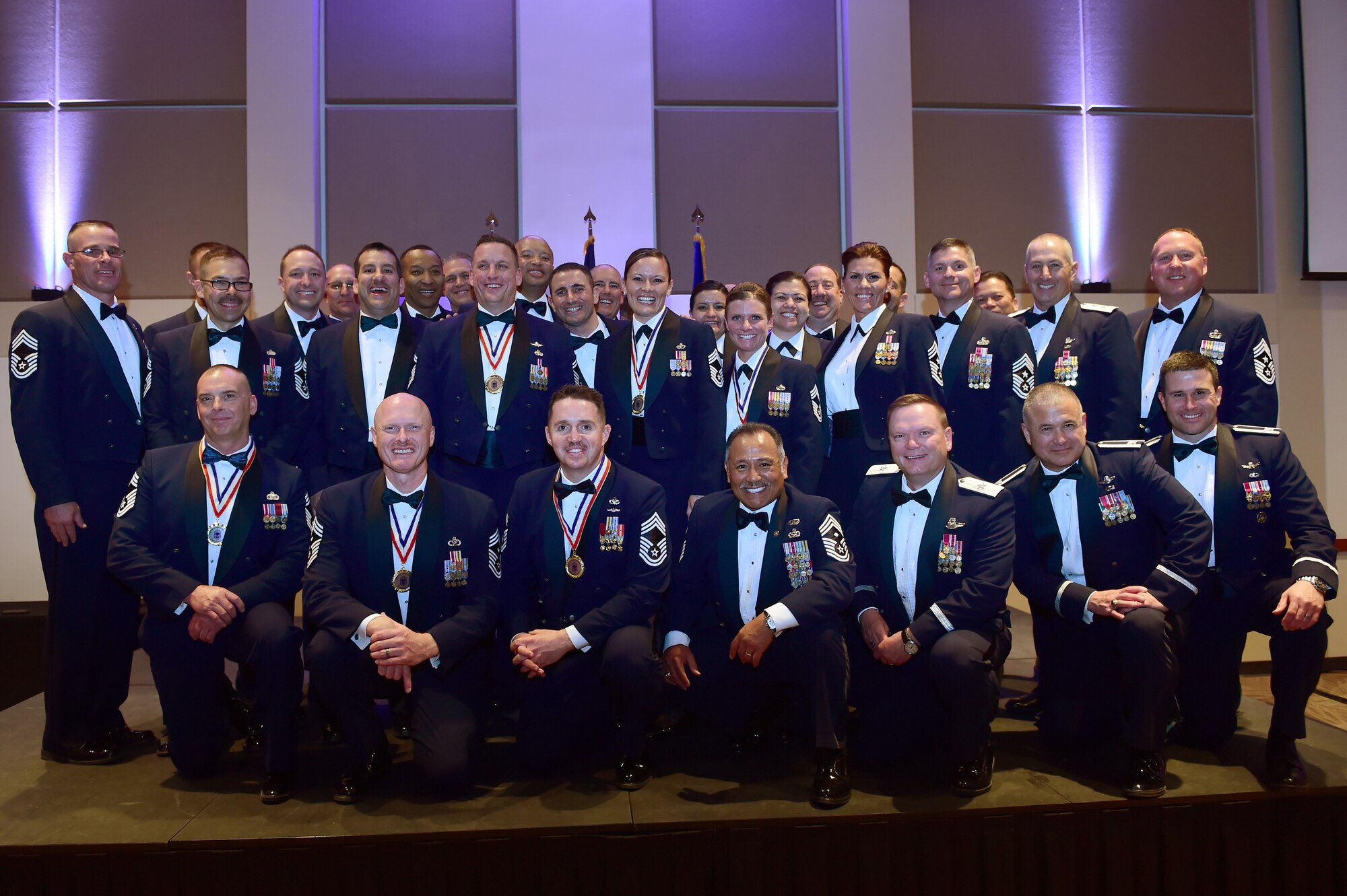 Newly selected chief master sergeants were recognized during a Chief Master Sergeant Induction Ceremony March 10, 2016, at Buckley Air Force Base, Colo. Chief master sergeants must exemplify the finest qualities of an Airman, while striving to further develop their leadership and management skills. (U.S. Air Force photos by Airman 1st Class Luke Nowakowski) 