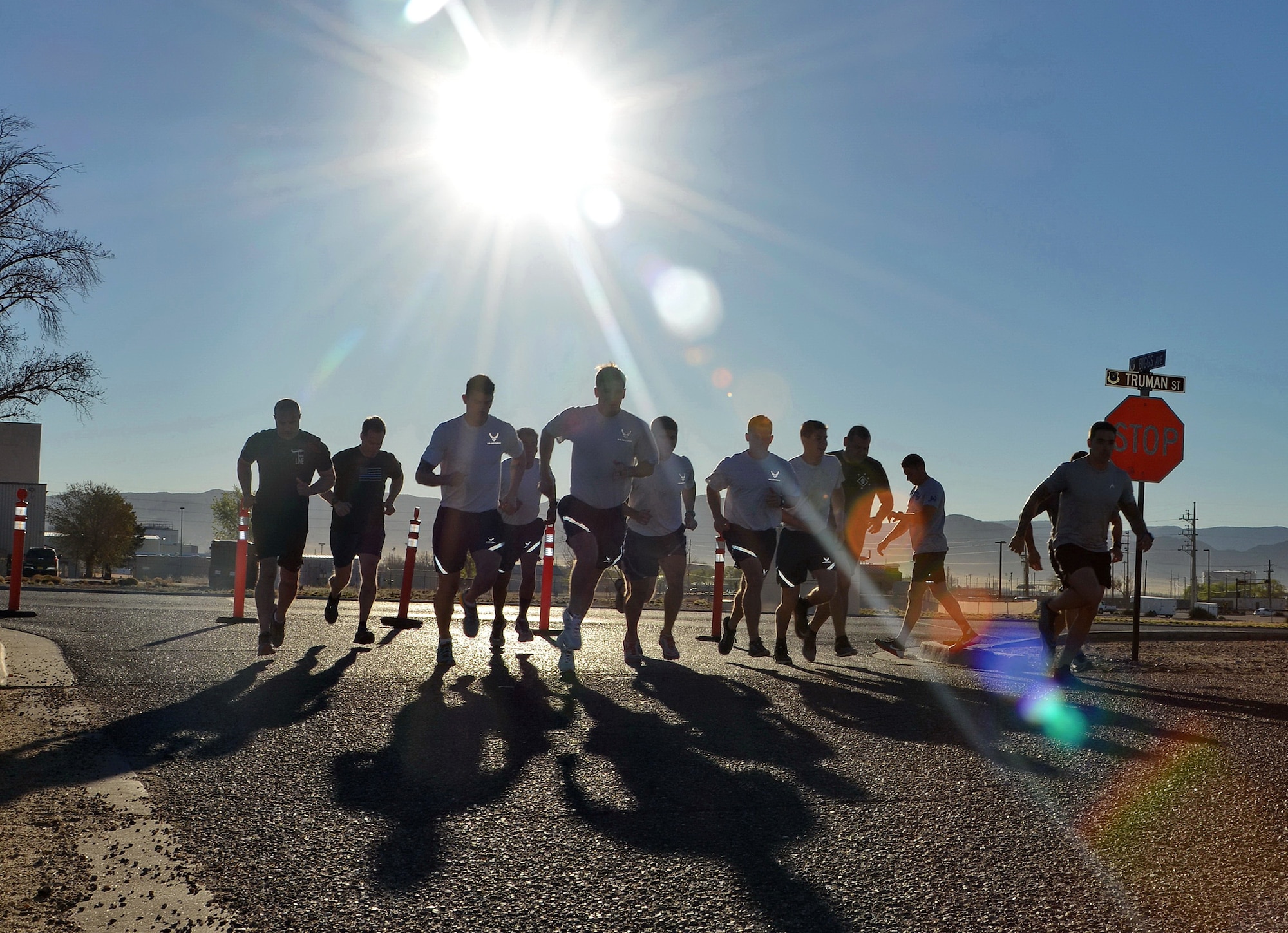 The 10th annual DEA Maltz Challenge, an annual fitness competition that honors fallen heroes with local ties, was held at Kirtland March 11. The cross-fit style competition features a 400-meter run, and challenges in pullups, dips, pushups, situps and more. (Photo by Jamie Burnett) 