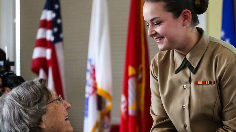 Female veterans and active duty and future Marines were united March, 11, 2012 by the Women’s Marine Association to recognize Women’s History Month and celebrate the 73rd  anniversary of proudly serving in the Marine Corps.