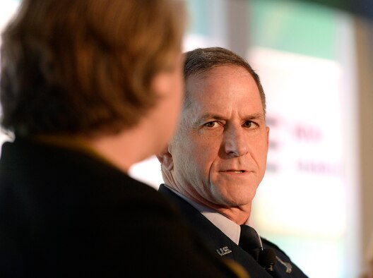 Air Force Vice Chief of Staff Gen. David L. Goldfein participates in a panel discussion during the second annual "Future of War" conference, hosted by the New American Foundation in Washington, D.C., March 10, 2016. (U.S. Air Force photo/Scott M. Ash) 