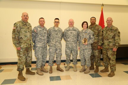 U.S. Army Sgt. Marcy DiOssi assigned to 102nd Division Fort Leonard Wood, Mo., 2016, Soldier winner of 102nd Division Best Warrior Competition soldier during the 80th Training Command 2016 Best Warrior Competition (BWC) in conjunction with 99th Regional Support Command at Camp Bullis, Texas, March 11, 2016. The BWC is an annual competition to identify the strongest and most well-rounded Soldiers through the accomplishment of physical and mental challenges, as well as basic Soldier skills. (U.S. Army photo by Spc. Darnell Torres/Released).