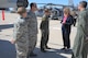 Secretary of the Air Force Deborah Lee James speaks to 355th Fighter Wing Airmen during a tour at Davis-Monthan Air Force Base, Ariz., March 9, 2016. James is the 23rd SecAF and is responsible for the affairs of the Department of the Air Force, including the organizing, training, equipping and providing for the welfare of its nearly 664,000 active duty, Guard, Reserve and civilian Airmen and their families. James and Deputy Secretary of Energy Dr. Elizabeth Sherwood-Randall visited various units to discuss their mission operations, priorities, and capabilities, in addition to D-M AFB’s significant contributions to efficient energy use. (U.S. Air Force photo by Airman 1st Class Mya M. Crosby/Released) 