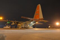 An LC-130 Hercules aircraft sits on the flightline at Stratton Air National Guard Base in Scotia, N.Y., after returning from Antarctica to the base near Schenectady, on March 8, 2016. The wing, which flies the only ski-equipped aircraft in the U.S. military flies transportation missions in support of the National Science Foundation as part of Operation Deep Freeze, the military support to the U.S. Antarctic Program. (U.S. Air National Guard photo by Master Sgt. William Gizara)