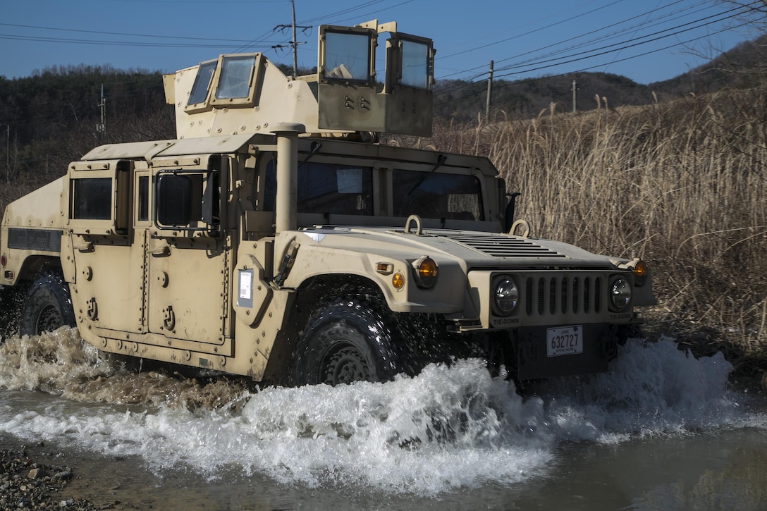 Marines use tactical vehicles for transport during Exercise Ssang Yong 2016 in Pohang, South Korea, March 11, 2016. Marine Corps photo by Sgt. Briauna Birl