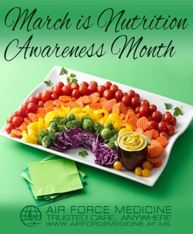 March is Nutrition Awareness Month (Graphic courtesy of AFMS Public Affairs)