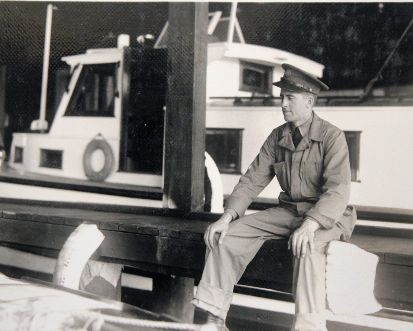 This photo from 1937 shows Pvt. Philas Kelly, then a member of the 107th Observation Squadron of the Michigan National Guard, on a training exercise in Florida. Kelly, who was born in 1914, made a visit to the 107th Fighter Squadron at Selfridge Air National Guard Base, Michigan, on March 15, 2016.