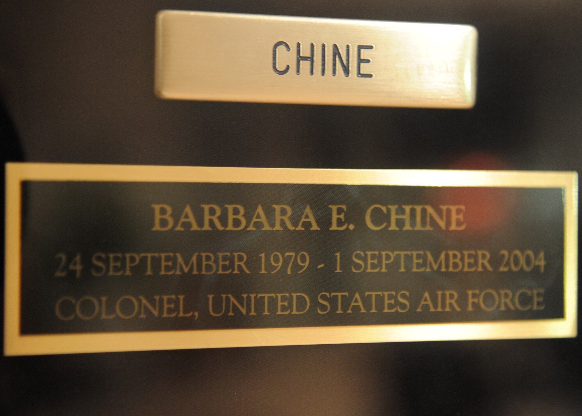 Retired Col. Barbara Chine, United States Air Force, commissioned Sept. 24, 1979. She spent nearly 25 years in the Air Force including two stints at Grand Forks Air Force Base, North Dakota. (U.S. Air Force photo by Airman 1st Class Ryan Sparks/Released)