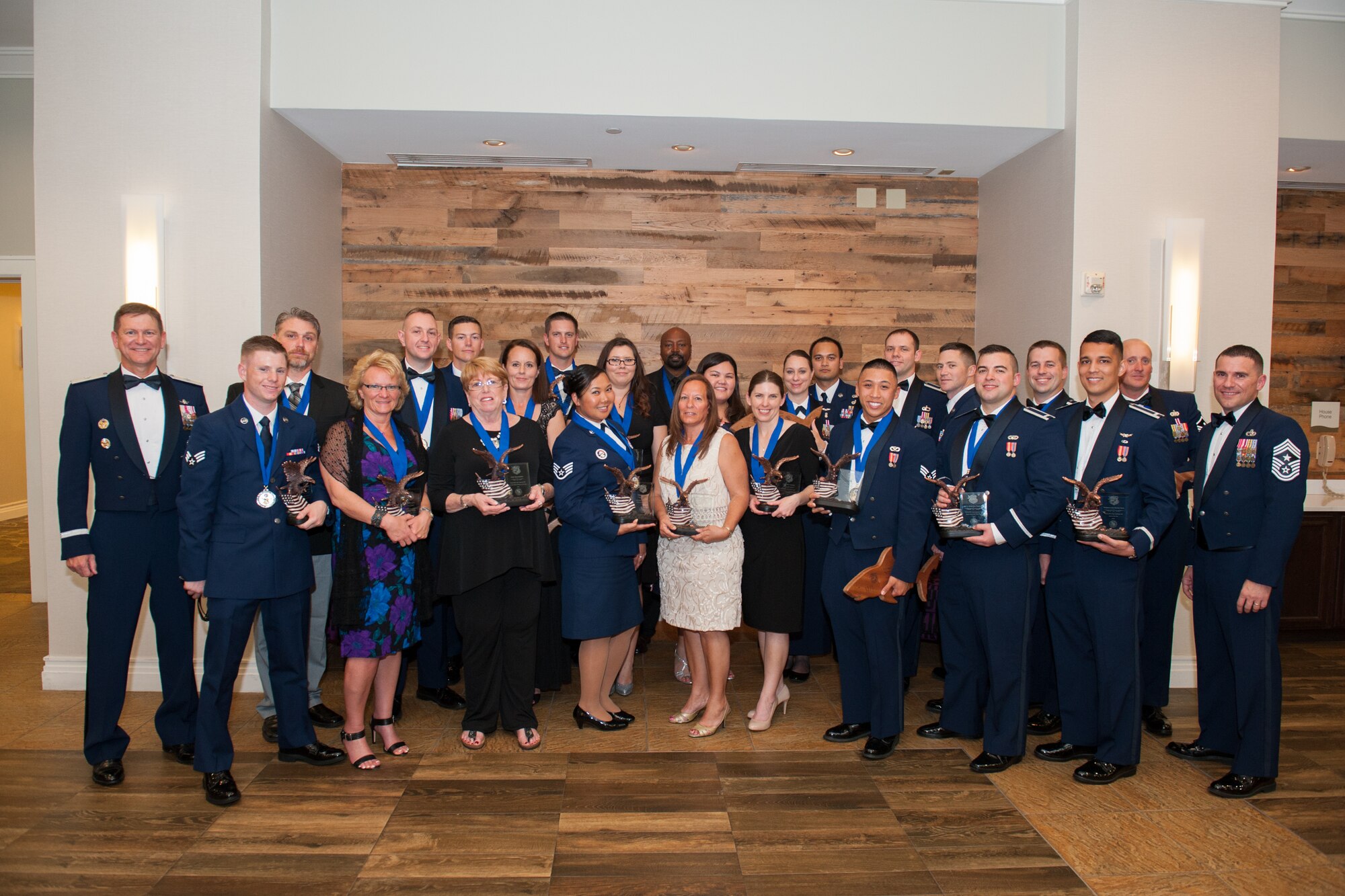Congratulations to the 45th Space Wing Annual Award Winners from 2015 of Patrick Air Force Base and Cape Canaveral Air Force Station, Fla., March 11, 2016.