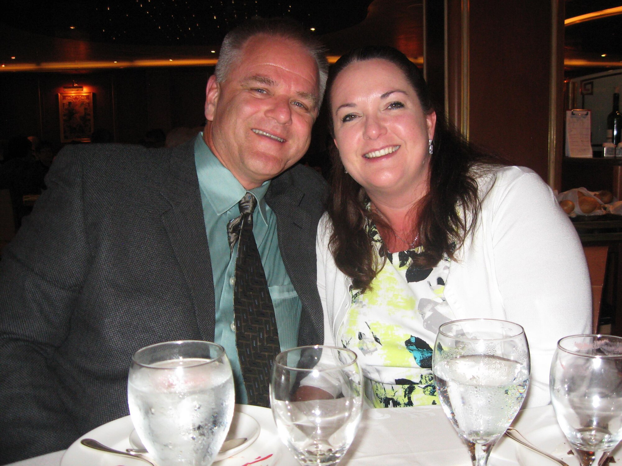 SMSgt. Lee Henry, a member of the 58th Aerial Port Squadron, poses for a photo with his wife, Stacey. SMSgt. Henry was recently diagnosed with terminal cancer and credits his faith, family and resiliency with helping him deal with the extremely difficult situation. 