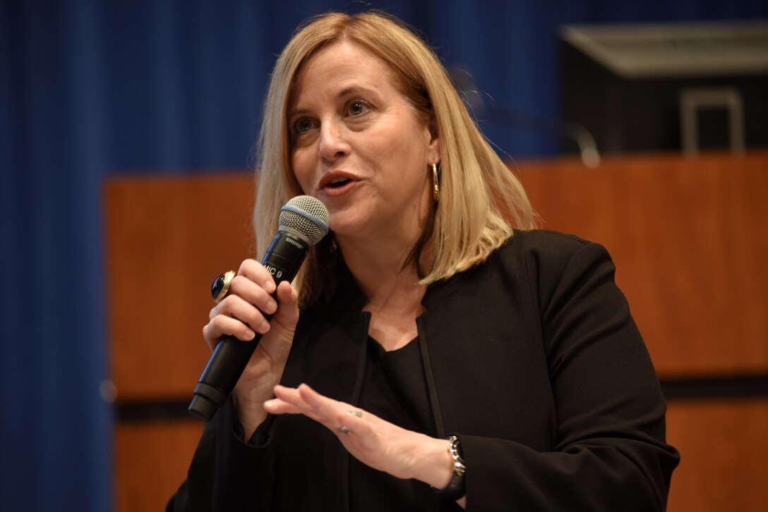 Nashville Mayor Megan Barry touts the incredible climate that now exists in Music City for small business, entrepreneurs, and creatives during the 5th Annual Small Business Forum at Tennessee State University in Nashville, Tenn., March 17, 2016.
