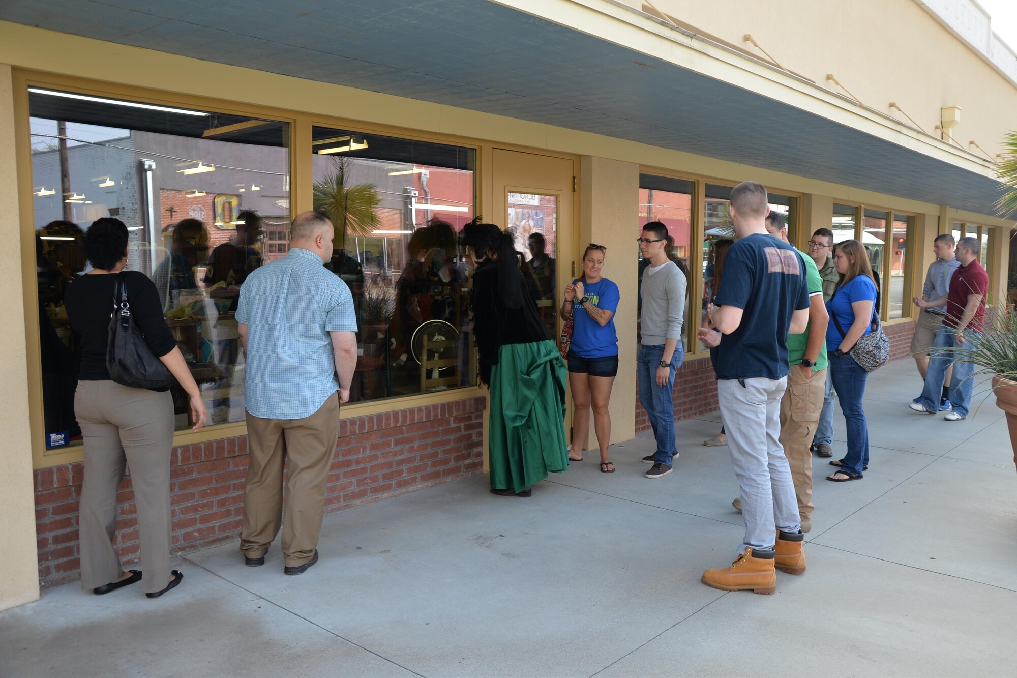 Goodfellow Air Force Base members tour San Angelo, Texas, during a newcomers briefing, March 17, 2016. The city gave the tour to shoe the new Goodfellow members what San Angelo has to offer. (U.S. Air Force photo by Airman 1st Class Randall A. S. Moose)