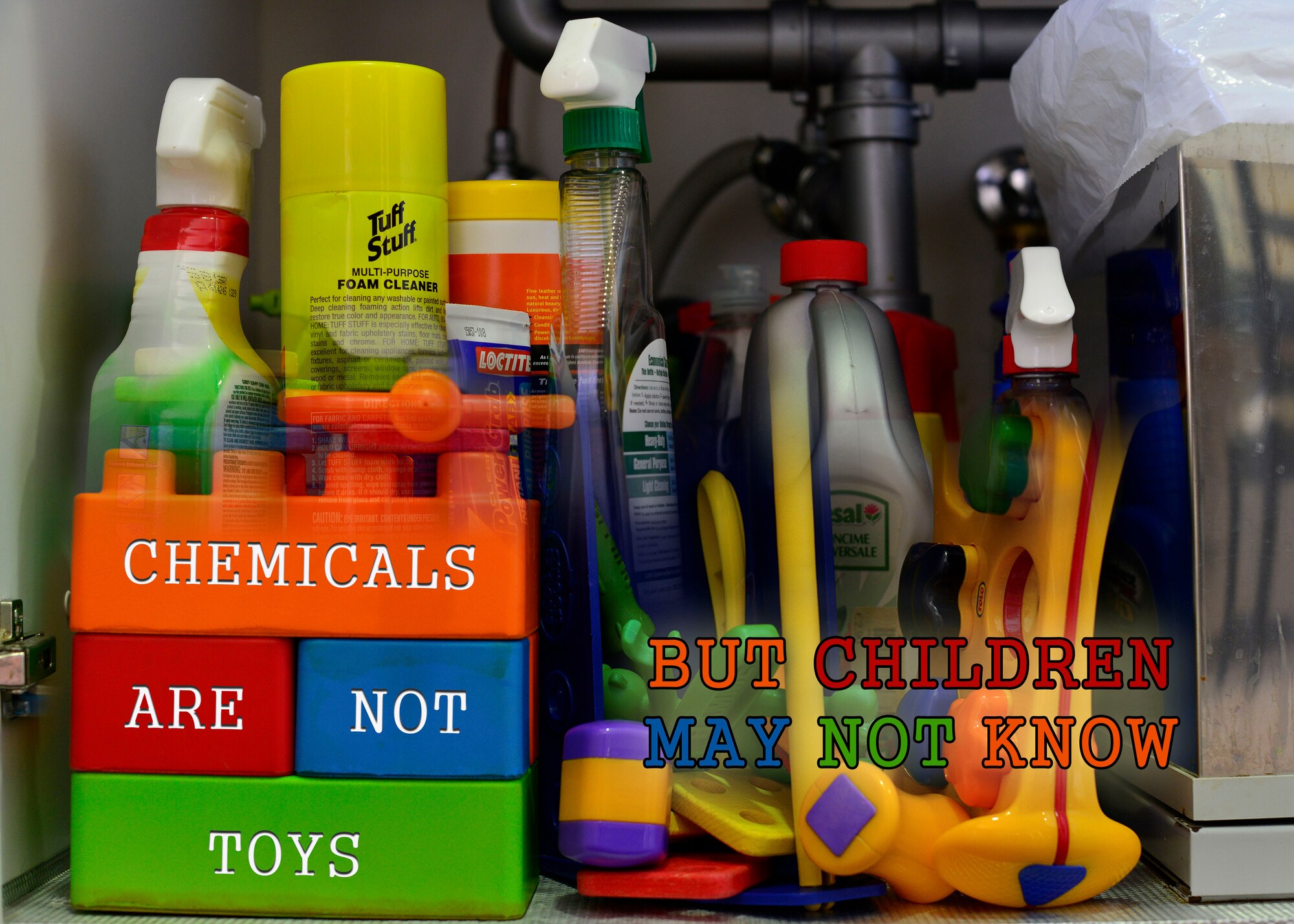 National Poison Prevention Week is March 20 - 26, 2016. According to the National Poison Prevention Week council, the majority of non-fatal poison incidents are children younger than six years old. (U.S. Air Force illustration by Airman 1st Class Cary Smith/Released)
