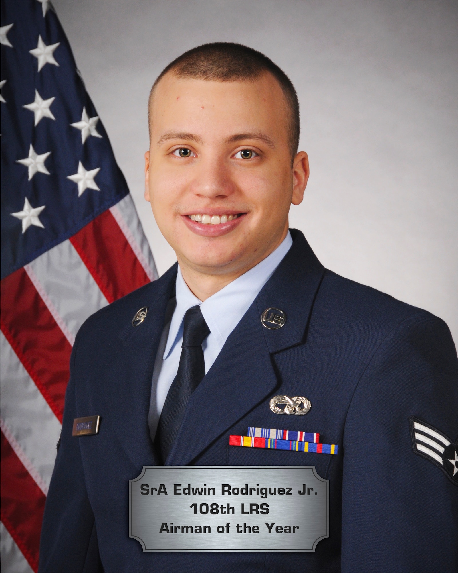 Senior Airman Edwin Rodriguez, 108th Logistic Readiness Squadron.